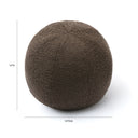 Boba Brown Ball Throw Pillow (9"-14") by TOV Furniture, view 10