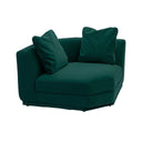 Perry Deep Green Modular Corner Wedge by TOV Furniture