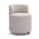 Hakuna Black and White Striped Linen Desk Chair