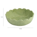Holly Scalloped Resin Salad Bowl by TOV Furniture, view 8