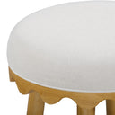 Oodle Cream Performance Vegan Mohair Natural Counter Stool