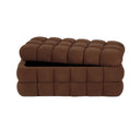 Anita 39" Faux Shearling Storage Bench With Reversible Tray Top by TOV Furniture, view 12