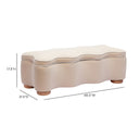 Thalia 48.5" Performance Velvet Storage Bench by TOV Furniture, view 6