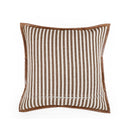 Kora 20" Brown Cotton Jute Throw Pillow