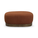 Domina Autumn Red Boucle Ottoman
