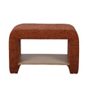 Alvie Railroad Chenille Storage Side Table by TOV Furniture