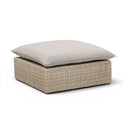 Cali Performance Fabric & Wicker Outdoor Ottoman by TOV Furniture