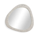 Klaryss 32"X25" Neutral Floral Jacquard Wall Mirror by TOV Furniture