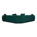 Perry 5-Piece Deep Green Modular L-Sectional by TOV Furniture, view 4