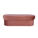 Andrea Performance Velvet Storage Bench (31"-50") by TOV Furniture, view 2