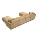 Perry 6-Piece Tan Modular U-Sectional by TOV Furniture, view 4
