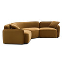 Travie 3-Piece Honey Modular L-Sectional by TOV Furniture, view 2