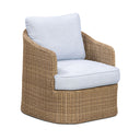 Axel Blue Boucle Outdoor Accent Chair