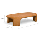 Benito 55" Concrete Indoor/Outdoor Coffee Table by TOV Furniture, view 6