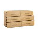 Marissa 62" Ash 6-Drawer Dresser by TOV Furniture, view 3