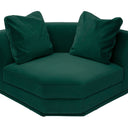 Perry Deep Green Modular Corner Wedge by TOV Furniture, view 3