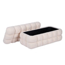 Anita 39" Faux Shearling Storage Bench With Reversible Tray Top by TOV Furniture, view 6