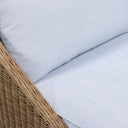 Axel Blue Boucle Outdoor Lounge Chair