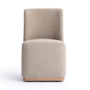 Melissa Performance Fabric Rolling Dining Chair
