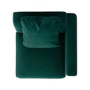 Perry Deep Green Modular Corner Chair by TOV Furniture, view 10