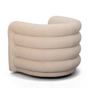 Curves Performance Velvet Swivel Accent Chair