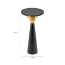 Tara Stone Side Table by TOV Furniture, view 8