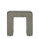 Byron Square Cotton Jute Ottoman by TOV Furniture, view 2