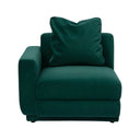 Perry Deep Green Modular Corner Chair by TOV Furniture, view 2