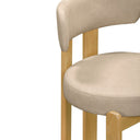 Odessa 33" Taupe Performance Dining Chair by TOV Furniture, view 6