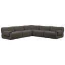 Zenith 5-Piece Contract-Grade Upcycled Fabric Modular L-Sectional
