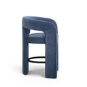 Malone Denim Blue Performance Chenille Counter Stool