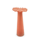 Ruff Ruffled Salmon Glass Vase by TOV Furniture