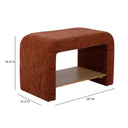 Alvie Railroad Chenille Storage Side Table by TOV Furniture, view 5