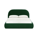 Bara Forest Green Performance Velvet Bed by TOV Furniture, view 2