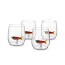Fishy Water Glass - Set of 4 by TOV Furniture