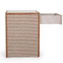 Kora 18" Cotton Jute 1-Drawer Contract-Grade Nightstand