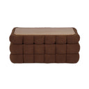 Anita 39" Faux Shearling Storage Bench With Reversible Tray Top by TOV Furniture, view 13