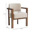 Irma Textured Performance Velvet Dining Chair by TOV Furniture, view 6