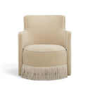 Passe Tasseled Velvet Swivel Accent Chair by TOV Furniture, view 8