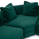 Perry 8-Piece Deep Green Modular Large U-Sectional by TOV Furniture, view 3