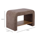 Alvie Railroad Chenille Storage Side Table by TOV Furniture, view 10