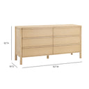 Tyra 62" Ash 6-Drawer Dresser by TOV Furniture, view 8