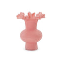 Spackle Ruffled Pink Glass Vase (12"-18") by TOV Furniture, view 5