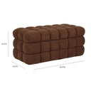 Anita 39" Faux Shearling Storage Bench With Reversible Tray Top by TOV Furniture, view 17