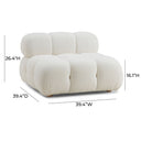 Calliope Performance Modular Armless Chair