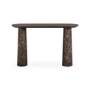 Braya 50" Faux Emperador Marble Console Table