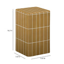 Tatiana Square Concrete Indoor/Outdoor Side Table by TOV Furniture, view 19