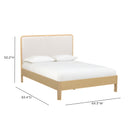 Rafaelle Natural Solid Ash Queen Bed