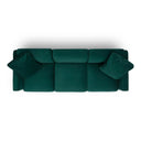 Perry Deep Green Modular Sofa (96"-124") by TOV Furniture, view 4