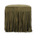 Daphne Square Suede Fringe Ottoman by TOV Furniture, view 7